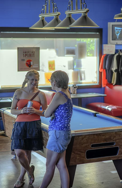 The Delineators Club 66 pool table lighting