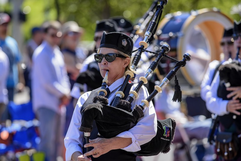 ashland 4th of july parade bag pipes female