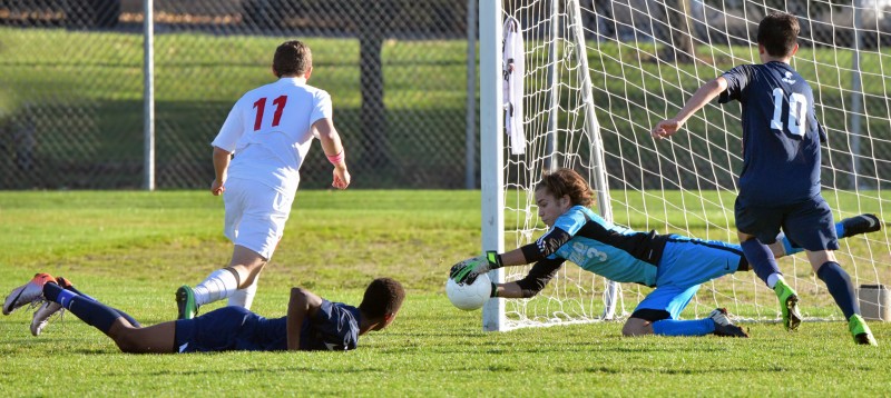 AHS soccer goalkeeper Tejas Leie Heyden