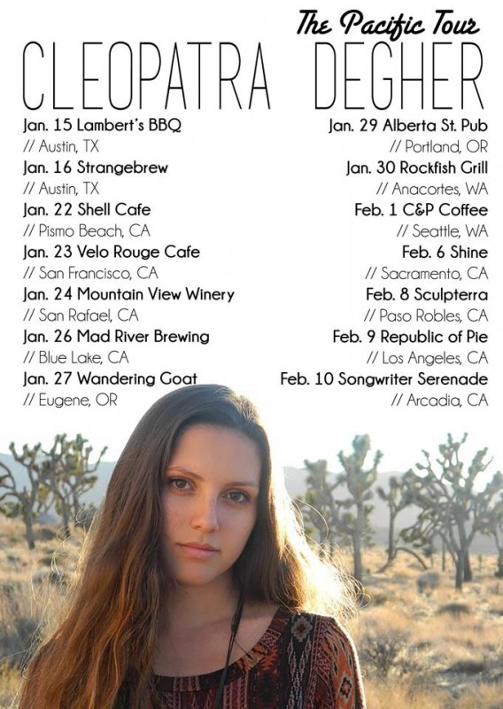cleopatra degher folk americana tour 2015