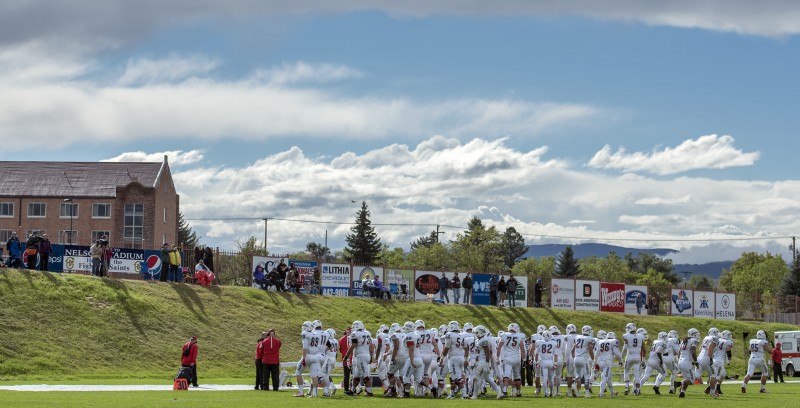 SOU football after lightning storm