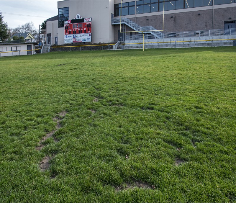 ashland high school old turf grass field