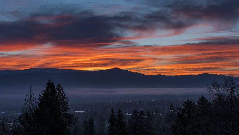 ashland oregon sunrise