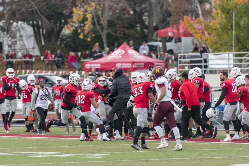 sou football toyota tent keegan lawrence interception celebration