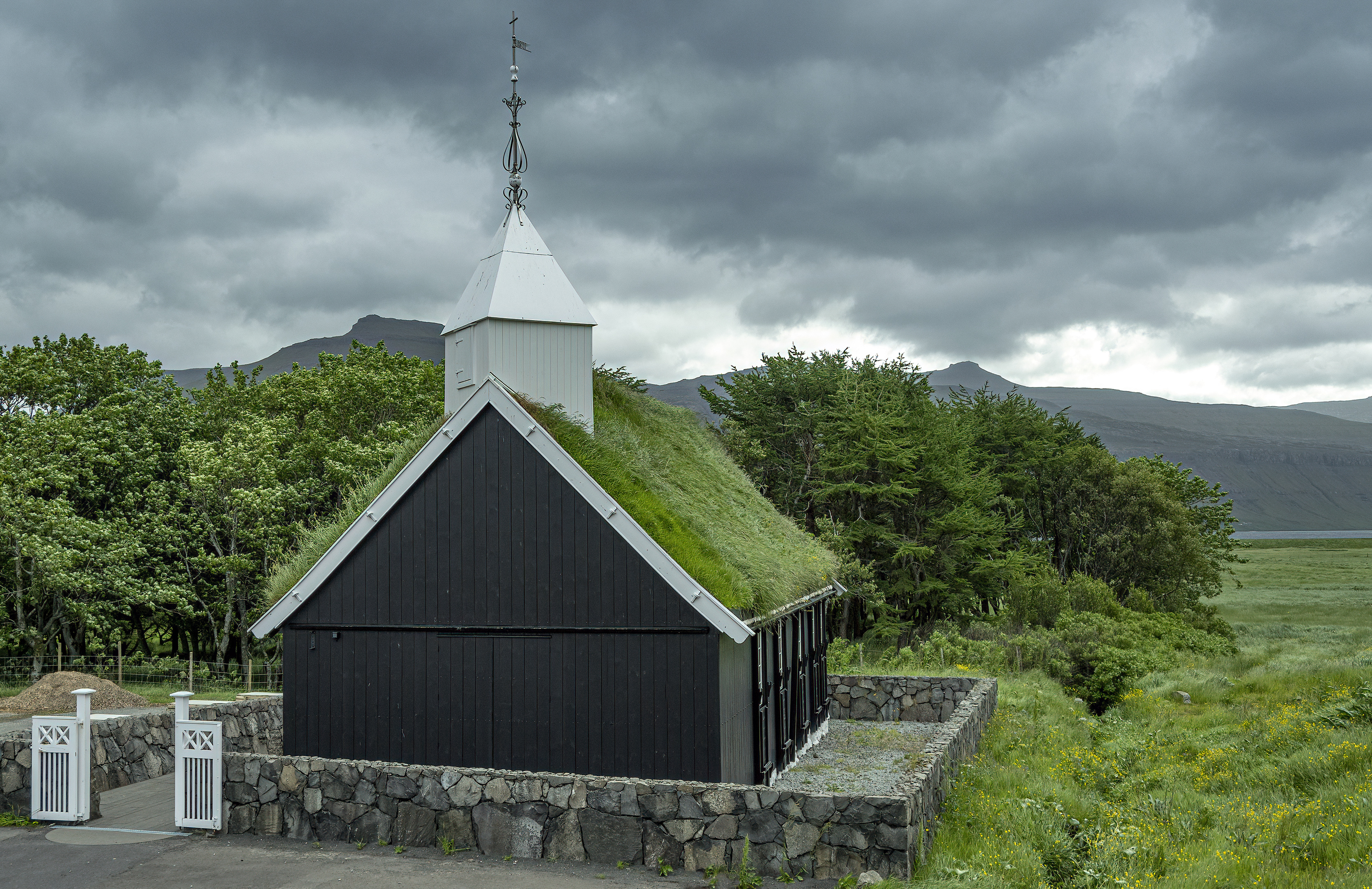 Hvalvík faroe islands church-DeNoiseAI-clear