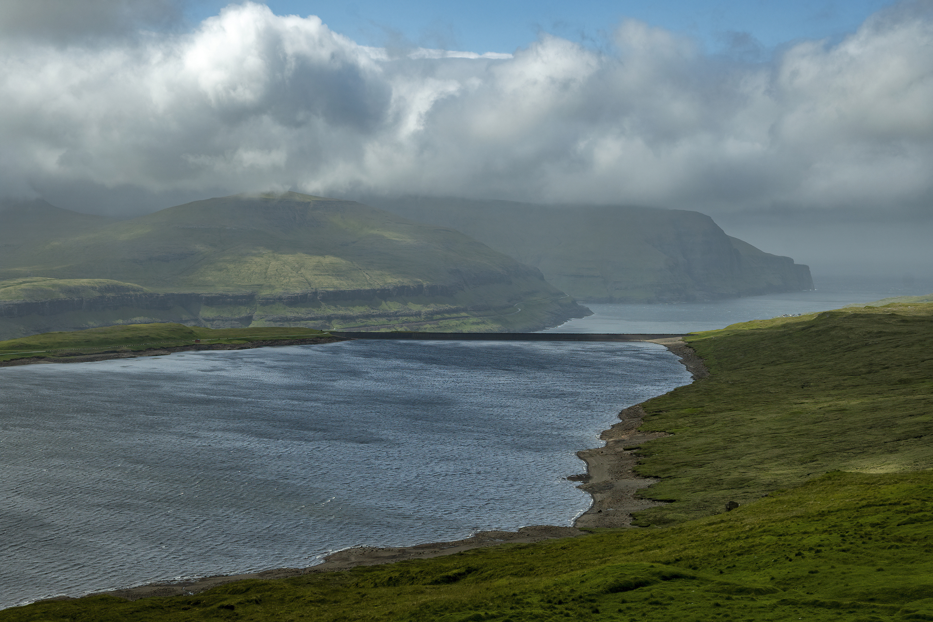 Eiðisvatn lake eidi faroe islands