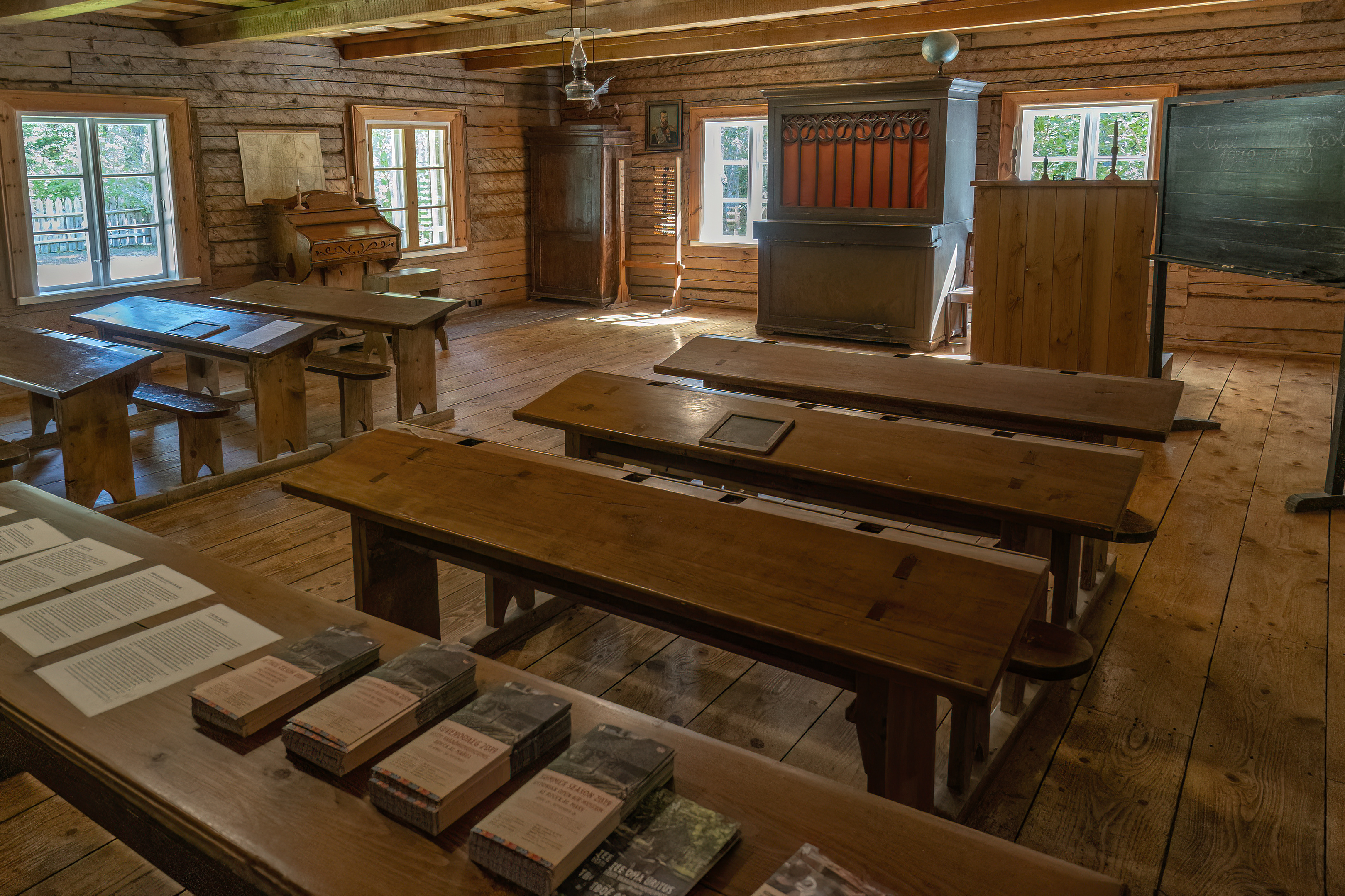 estonia school Kuie School building koolimaja 1887 village schoolhouse Estonian Open Air Museum